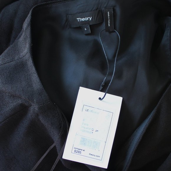 NWT Theory Leainna One-Shoulder Cocktail Dress - Picture 5 of 11